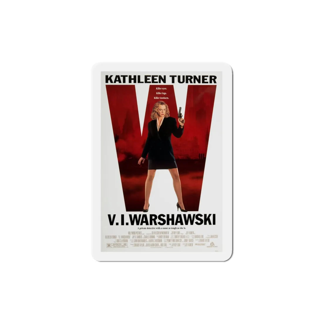 VI Warshawski 1991 Movie Poster Refrigerator Magnet 4 Inch - The Sticker Space