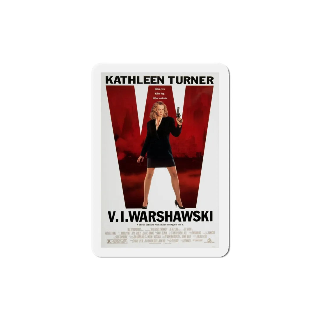 VI Warshawski 1991 Movie Poster Refrigerator Magnet 5 Inch - The Sticker Space
