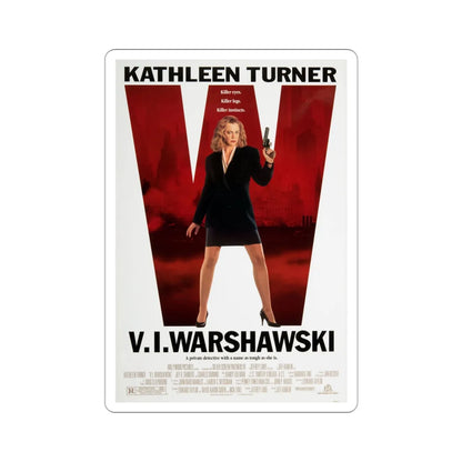 VI Warshawski 1991 Movie Poster STICKER Vinyl Die-Cut Decal 3 Inch - The Sticker Space