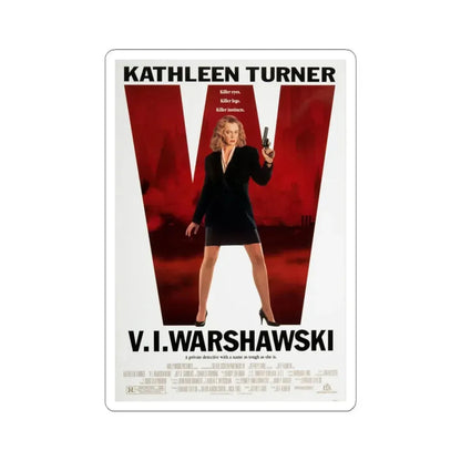 VI Warshawski 1991 Movie Poster - STICKER Vinyl Kiss-Cut Decal 4 Inch White - The Sticker Space