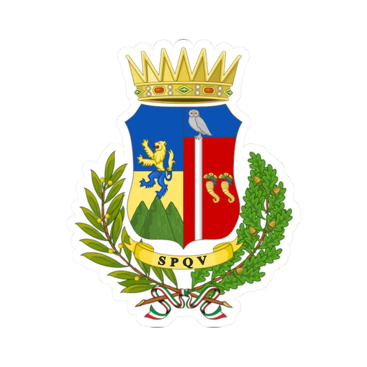 Vibo Valentia-Stemma (Italy) (Coat of Arms) STICKER Vinyl Kiss-Cut Decal 2 Inch White - The Sticker Space