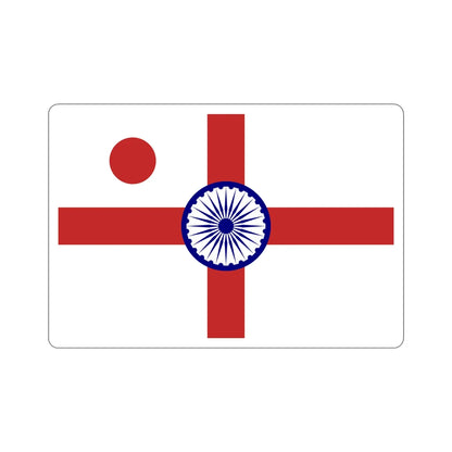 Vice Admiral of the Indian Navy Flag (India) STICKER Vinyl Die-Cut Decal 6 Inch - The Sticker Space