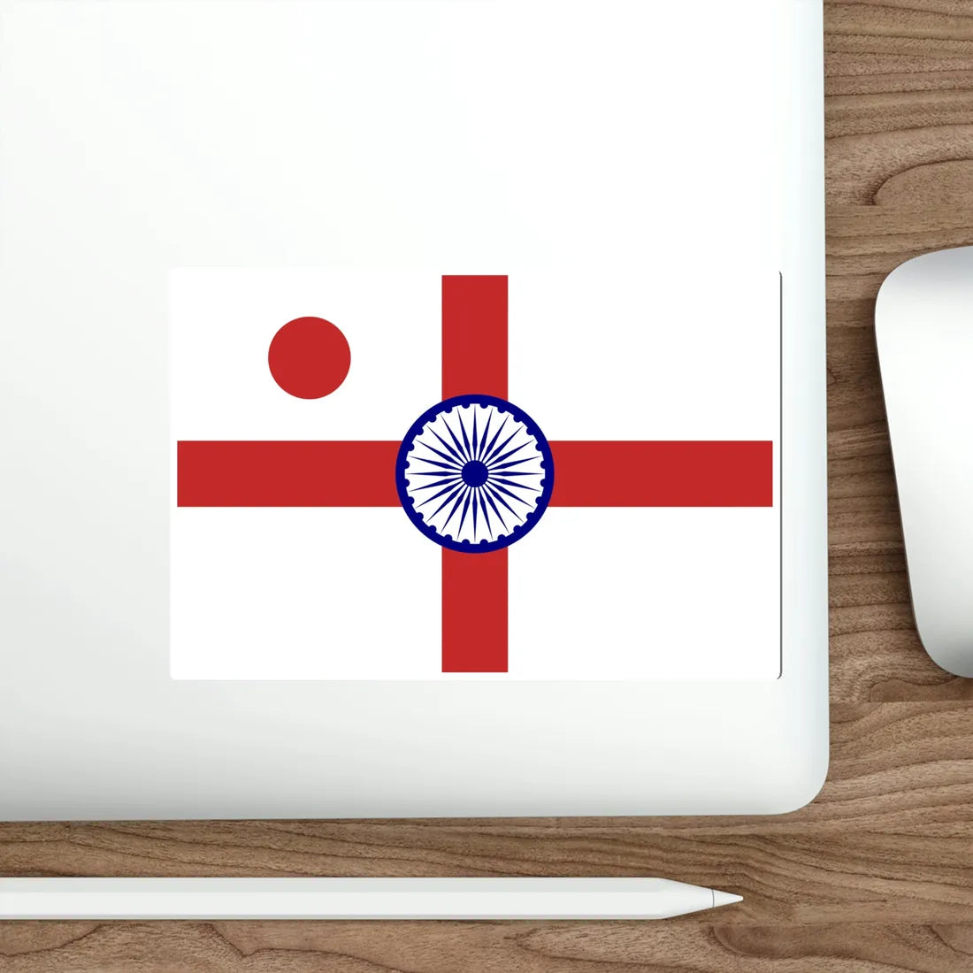 Vice Admiral of the Indian Navy Flag (India) STICKER Vinyl Die-Cut Decal - The Sticker Space
