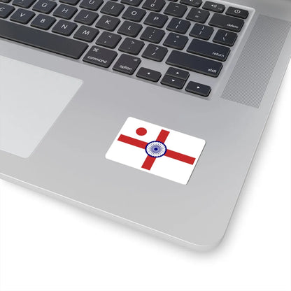 Vice Admiral of the Indian Navy rank flag (India) STICKER Vinyl Kiss-Cut Decal - The Sticker Space