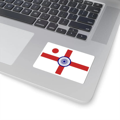 Vice Admiral of the Indian Navy rank flag (India) STICKER Vinyl Kiss-Cut Decal - The Sticker Space