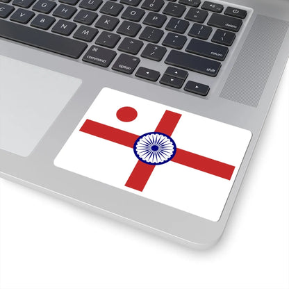 Vice Admiral of the Indian Navy rank flag (India) STICKER Vinyl Kiss-Cut Decal - The Sticker Space