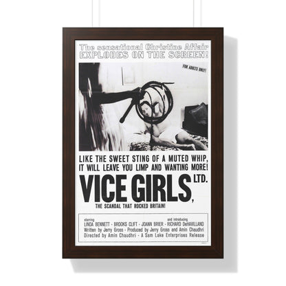 VICE GIRLS LTD 1964 - Framed Movie Poster-16″ x 24″-The Sticker Space