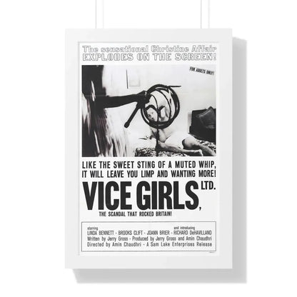 VICE GIRLS LTD 1964 - Framed Movie Poster 16″ x 24″ White - The Sticker Space