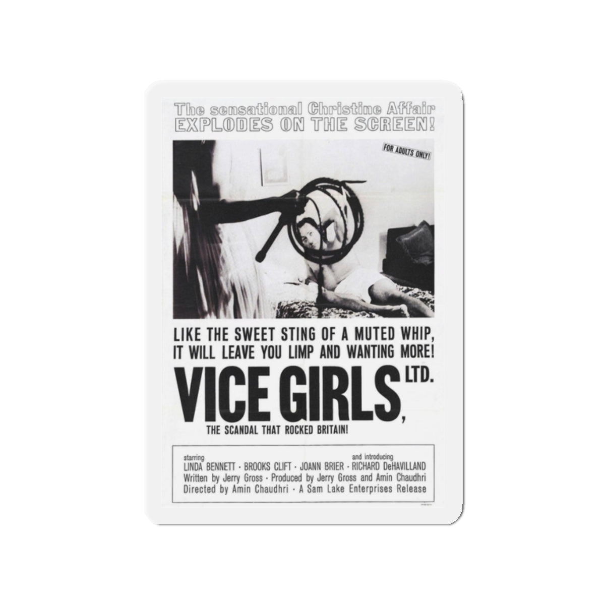 VICE GIRLS LTD 1964 Movie Poster - Refrigerator Magnet-2 Inch-The Sticker Space