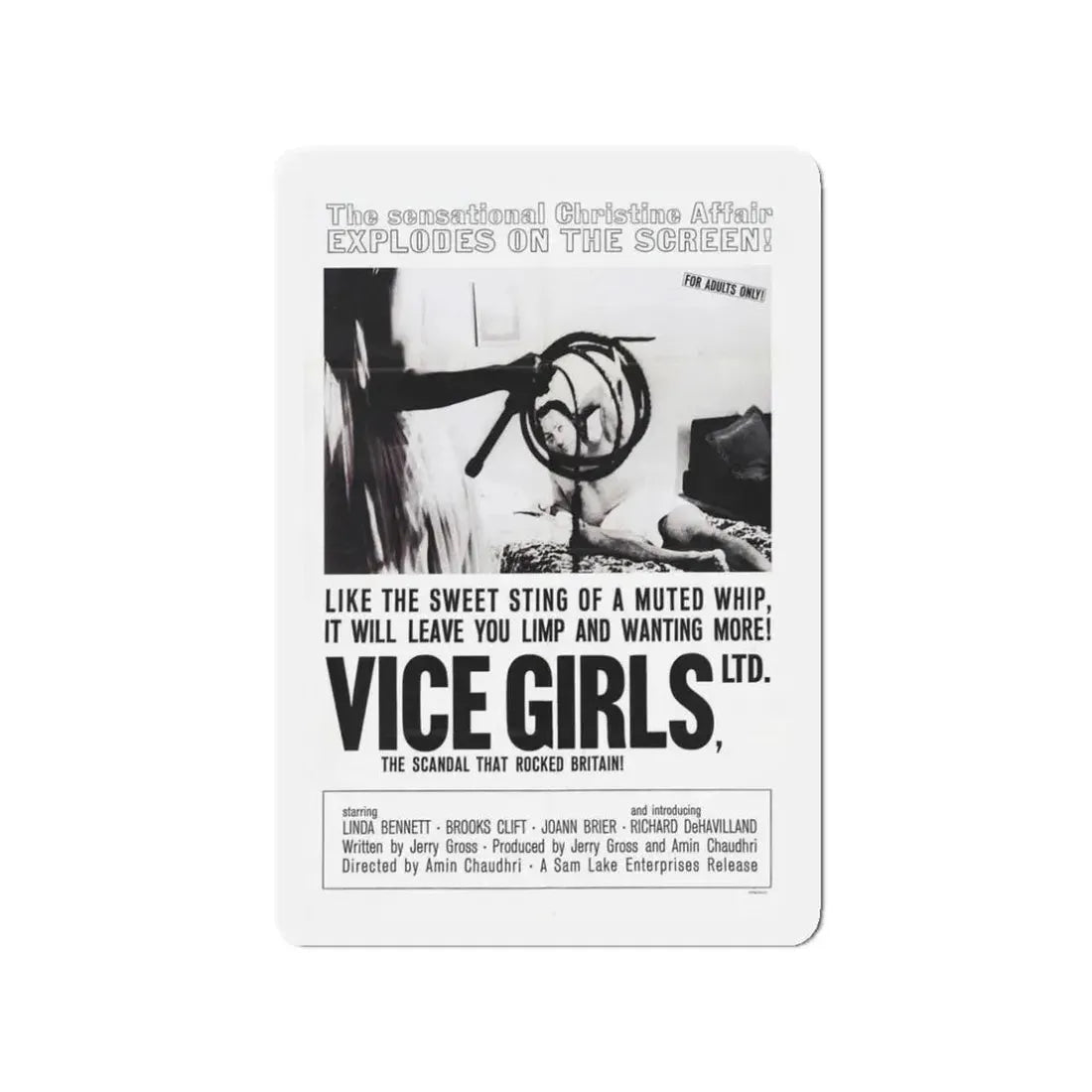 VICE GIRLS LTD 1964 Movie Poster - Refrigerator Magnet 3 Inch - The Sticker Space