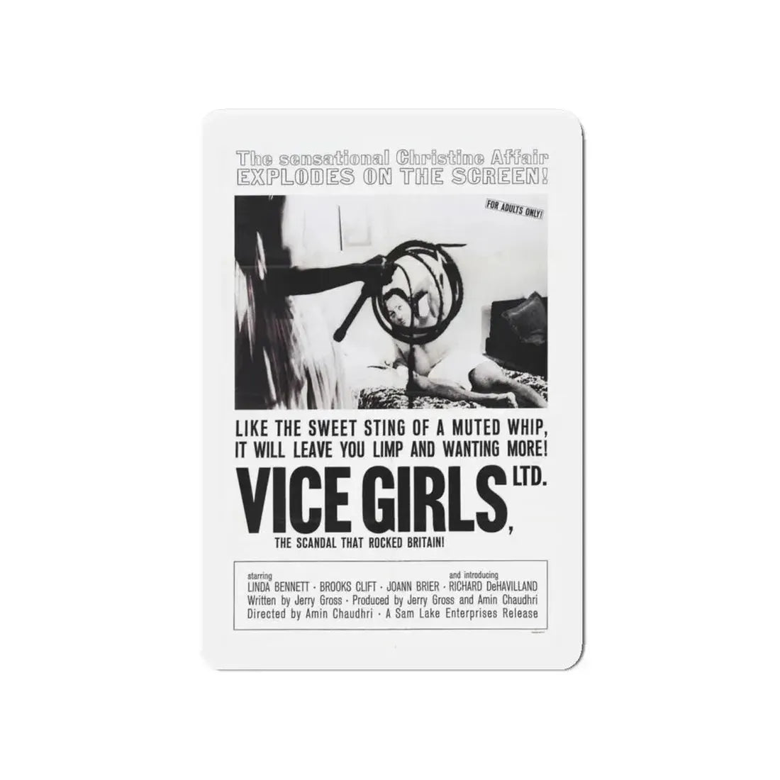 VICE GIRLS LTD 1964 Movie Poster - Refrigerator Magnet 4 Inch - The Sticker Space