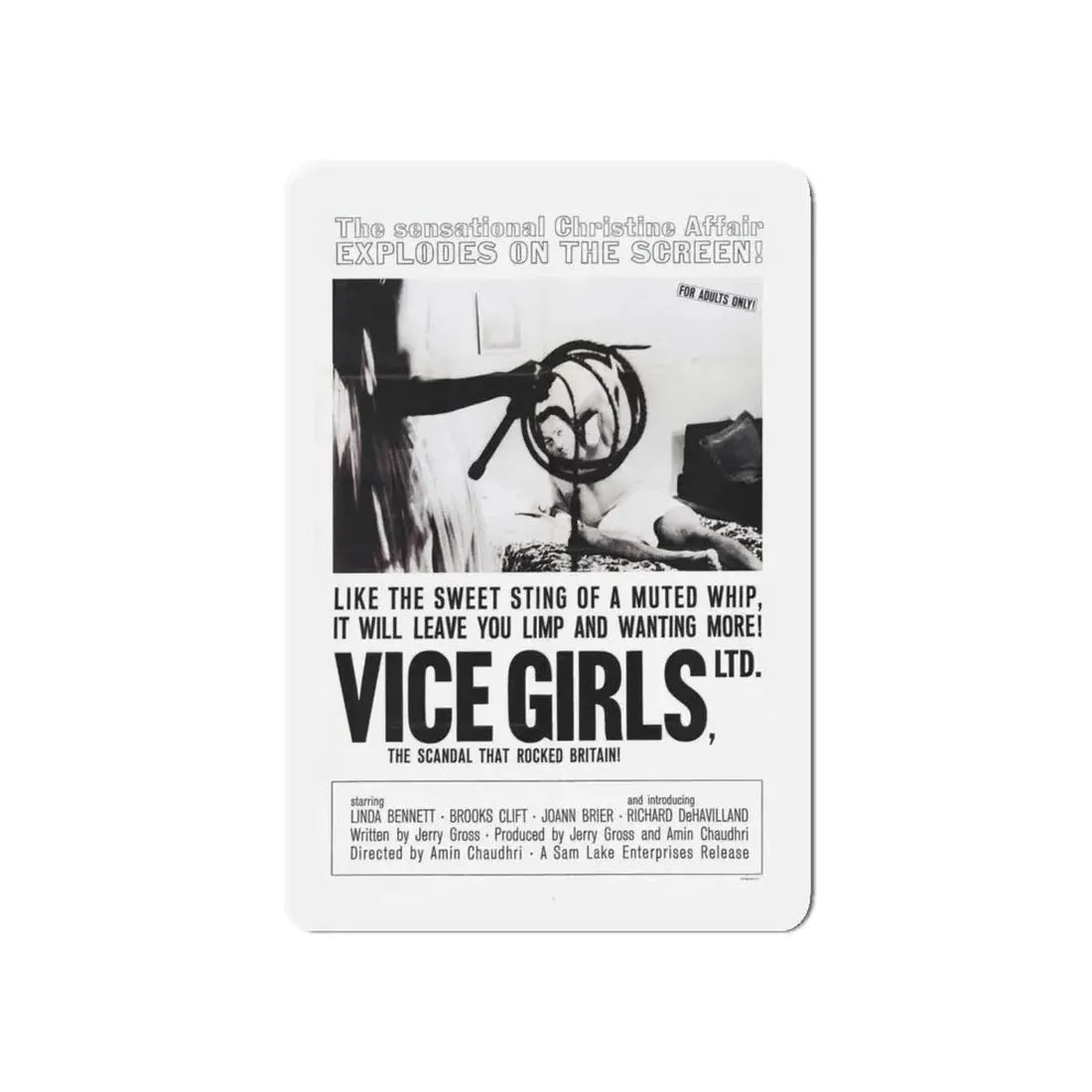 VICE GIRLS LTD 1964 Movie Poster - Refrigerator Magnet 5 Inch - The Sticker Space