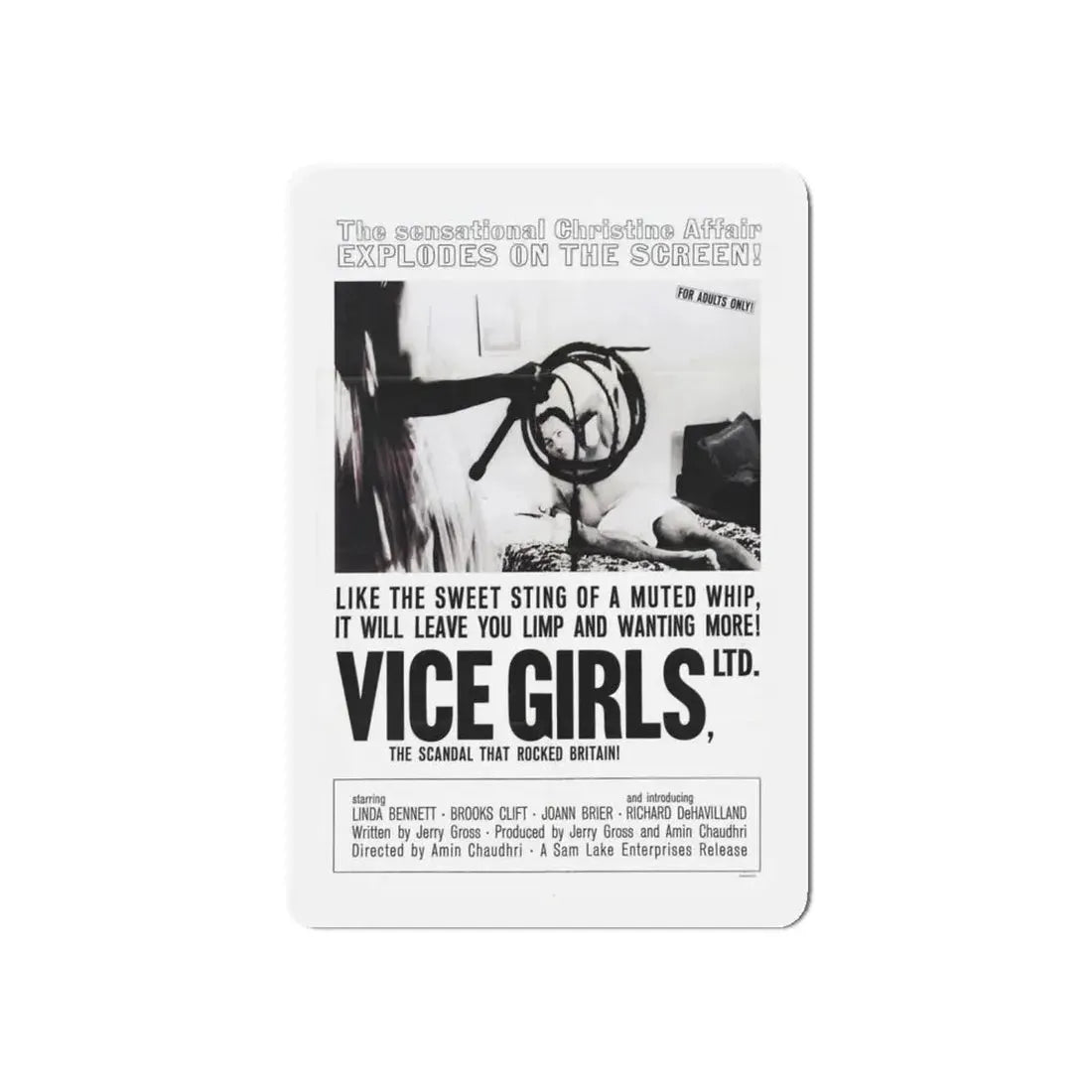 VICE GIRLS LTD 1964 Movie Poster - Refrigerator Magnet 6 Inch - The Sticker Space