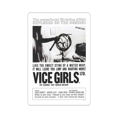 VICE GIRLS LTD 1964 Movie Poster - STICKER Vinyl Kiss-Cut Decal 3 Inch White - The Sticker Space