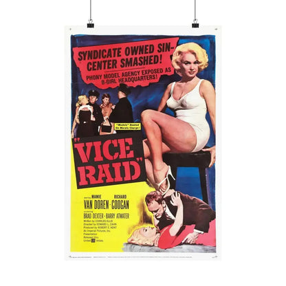 VICE RAID 1960 - Paper Movie Poster 16″ x 24″ Matte - The Sticker Space