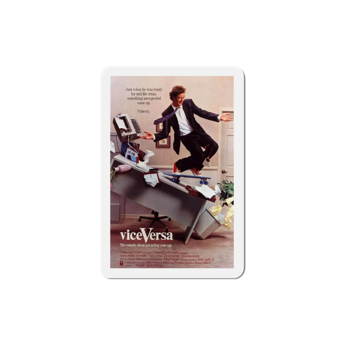 Vice Versa 1988 Movie Poster Refrigerator Magnet 3 Inch - The Sticker Space