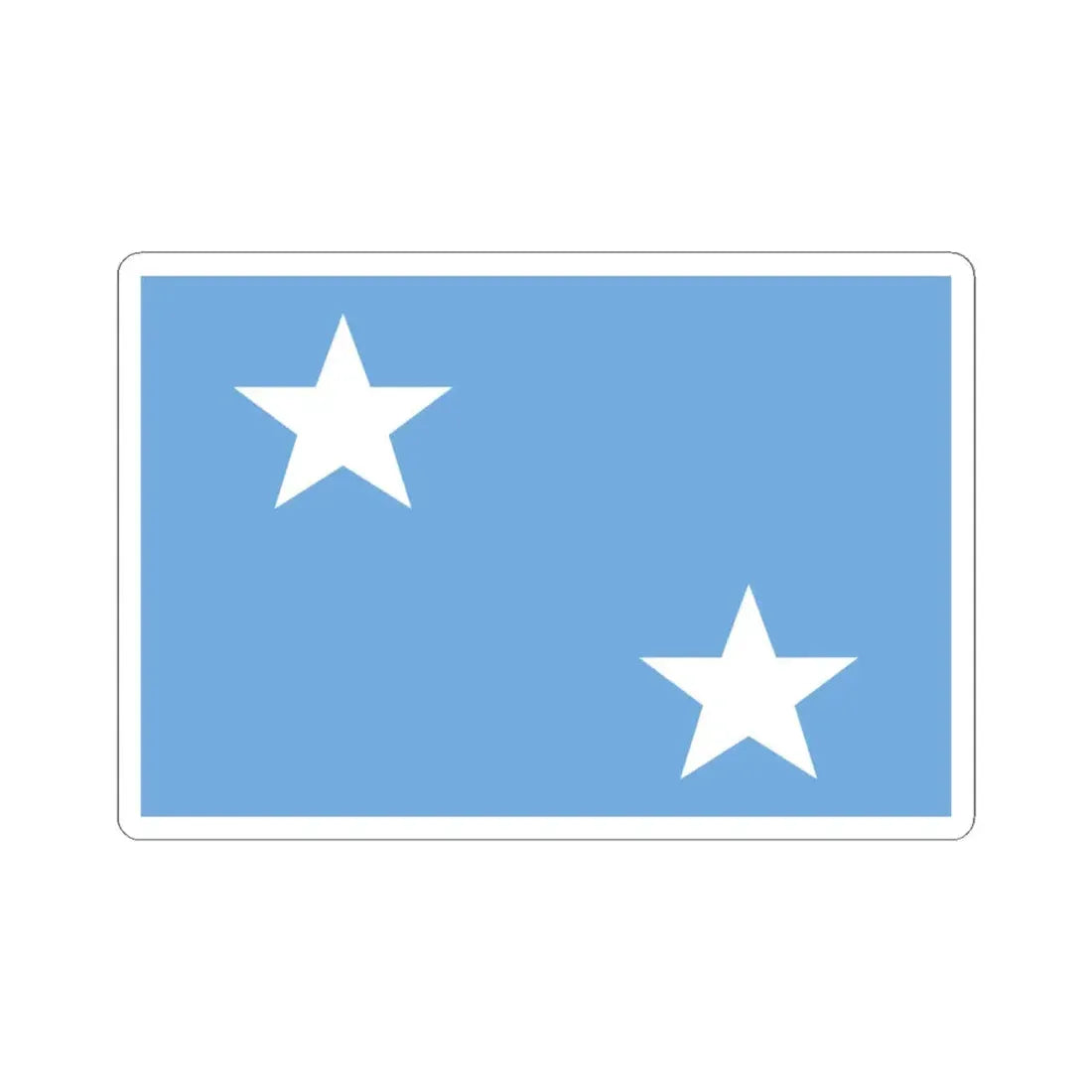 Vicealmirante armada Argentina bandera (Argentina) STICKER Vinyl Kiss-Cut Decal 4 Inch White - The Sticker Space