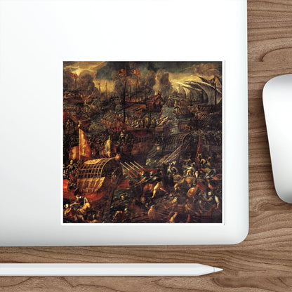 VICENTINO, Andrea - Battle of Lepanto (detail) (Artwork) STICKER Vinyl Die-Cut Decal-The Sticker Space