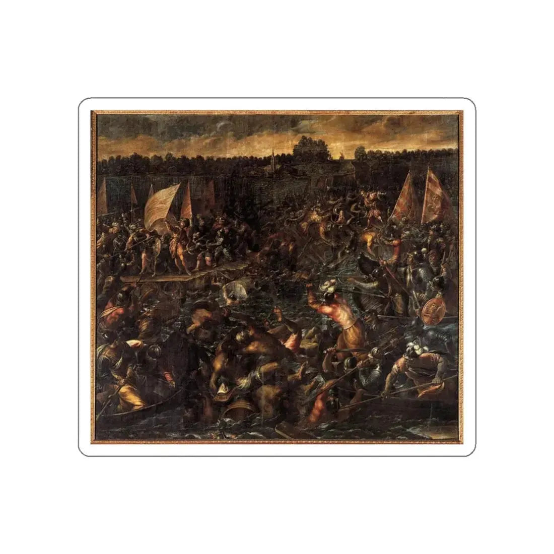 VICENTINO, Andrea - King Pippin's Army Trying to Reach Venice (Artwork) STICKER Vinyl Die-Cut Decal White Die-Cut 3 Inch - The Sticker Space