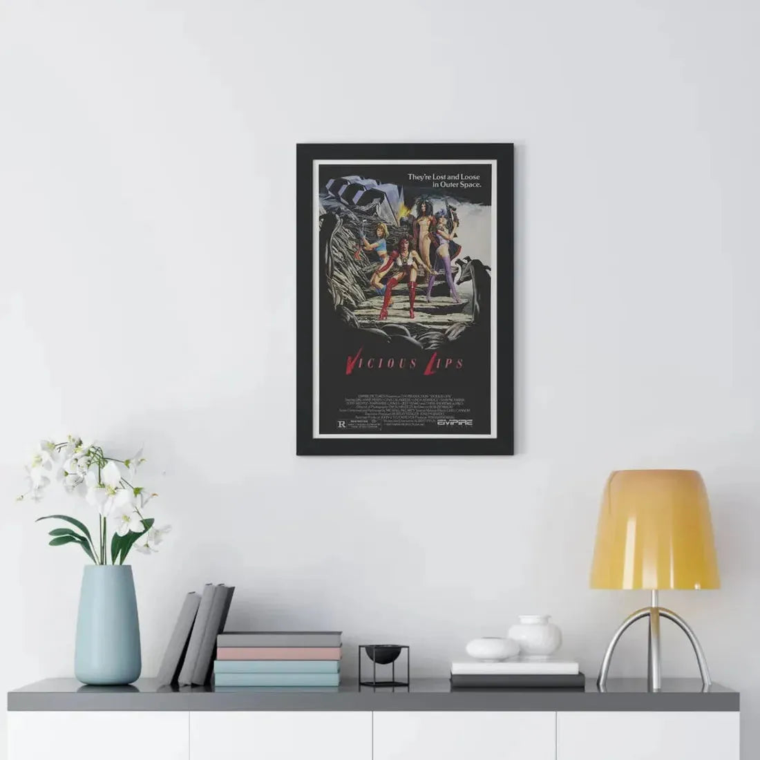 VICIOUS LIPS 1986 - Framed Movie Poster - The Sticker Space