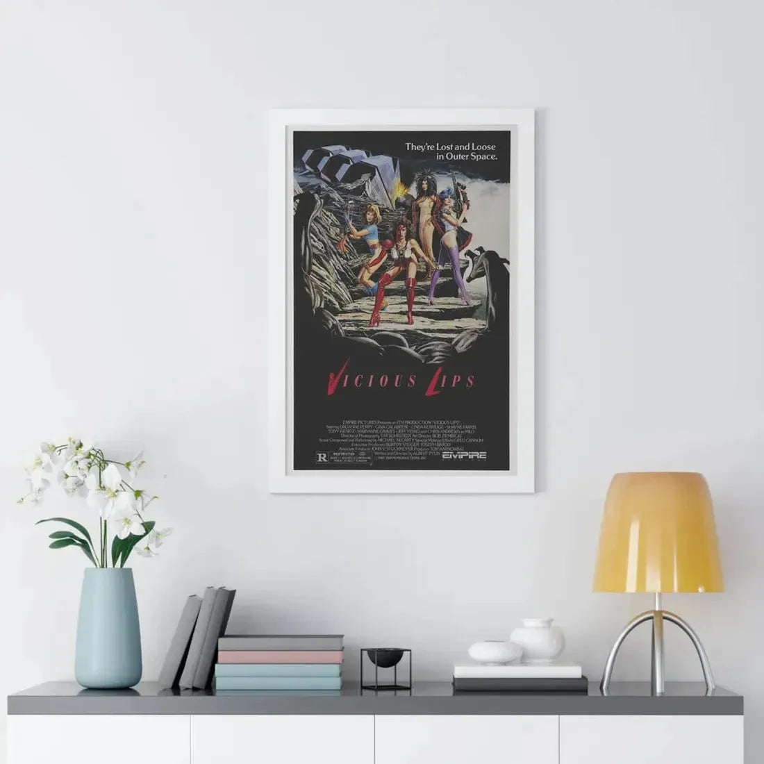 VICIOUS LIPS 1986 - Framed Movie Poster - The Sticker Space