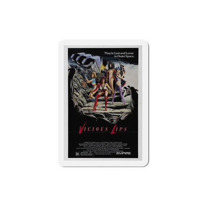 Vicious Lips 1987 Movie Poster Refrigerator Magnet 3 Inch - The Sticker Space