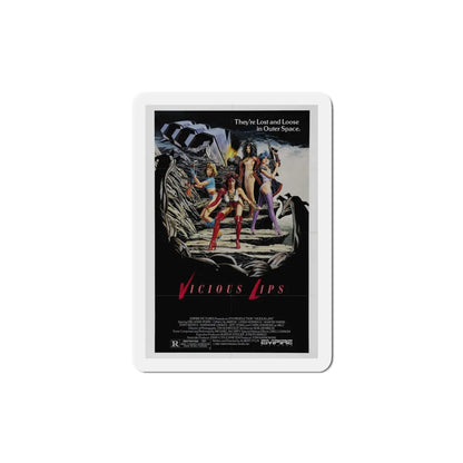Vicious Lips 1987 Movie Poster Refrigerator Magnet 4 Inch - The Sticker Space