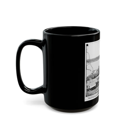 Vicksburg, Miss. Levee And Steamboats (U.S. Civil War) Black Coffee Mug