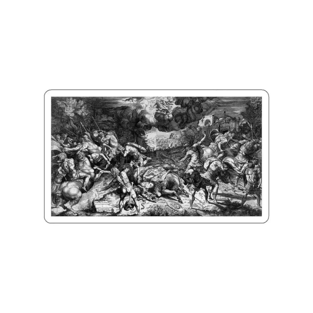 VICO, Enea - Conversion of St Paul (Artwork) STICKER Vinyl Die-Cut Decal White Die-Cut 4 Inch - The Sticker Space