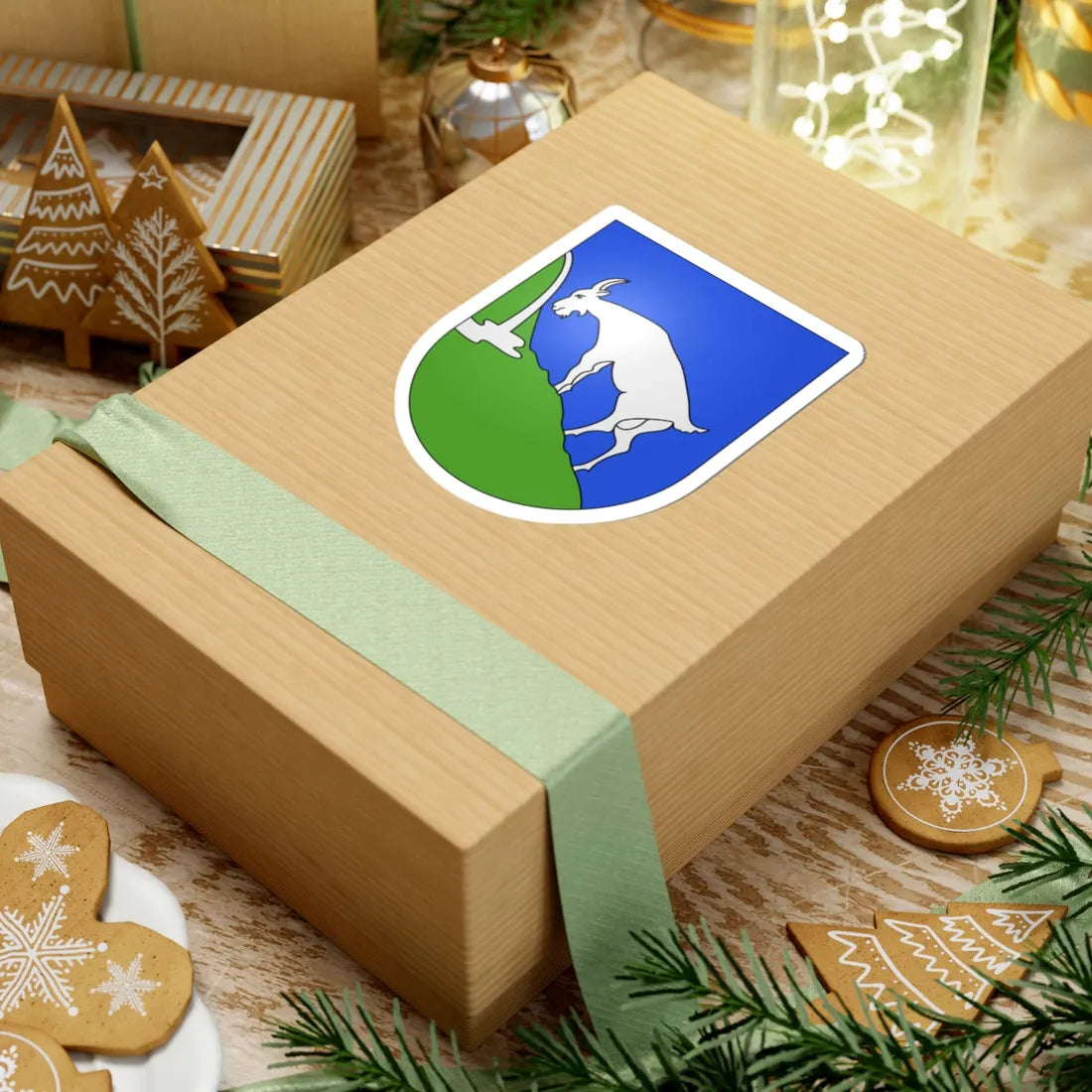 VicoMorcote-coat of arms (Switzerland) (Coat of Arms) STICKER Vinyl Kiss-Cut Decal - The Sticker Space