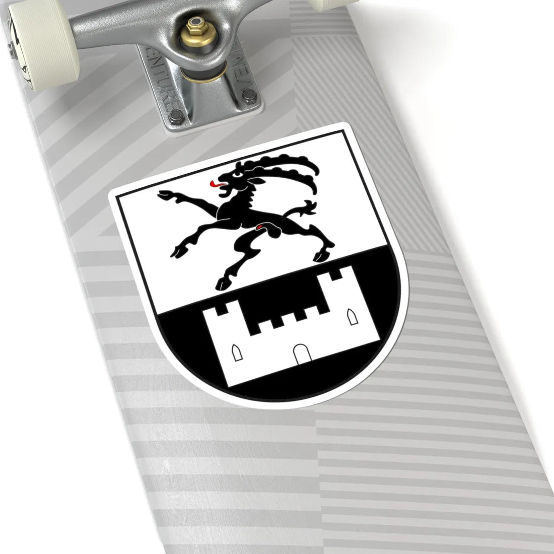 Vicosoprano wappen (Switzerland) (Coat of Arms) STICKER Vinyl Kiss-Cut Decal - The Sticker Space
