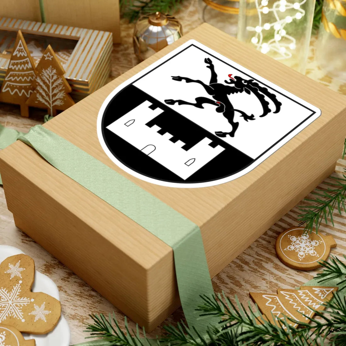 Vicosoprano wappen (Switzerland) (Coat of Arms) STICKER Vinyl Kiss-Cut Decal - The Sticker Space