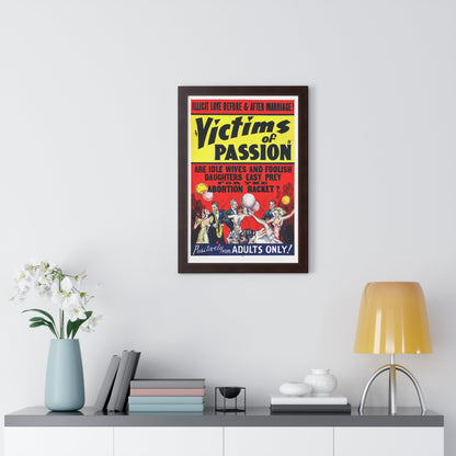 VICTIMS OF PASSION (RACE SUICIDE) 1938 - Framed Movie Poster-The Sticker Space