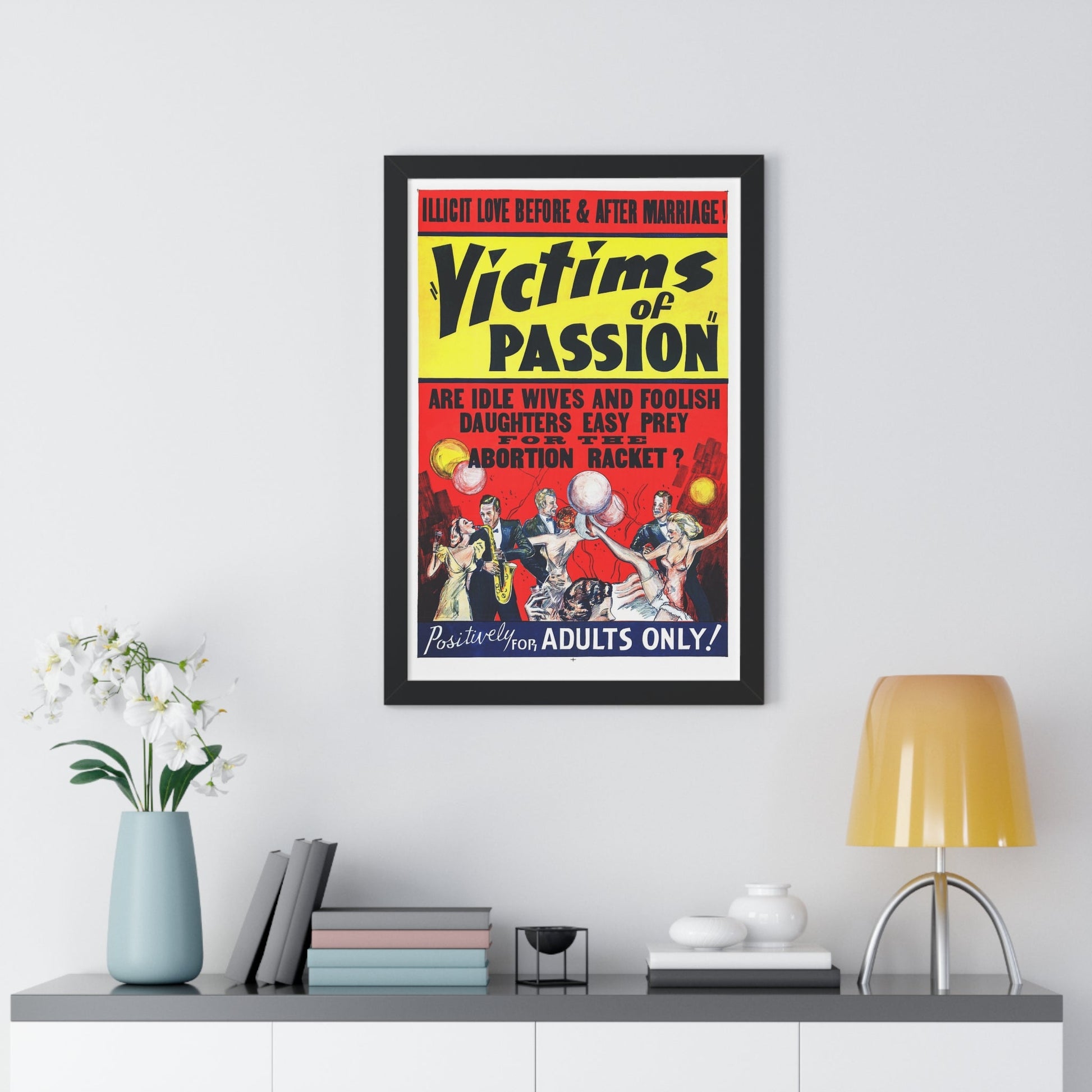 VICTIMS OF PASSION (RACE SUICIDE) 1938 - Framed Movie Poster-The Sticker Space