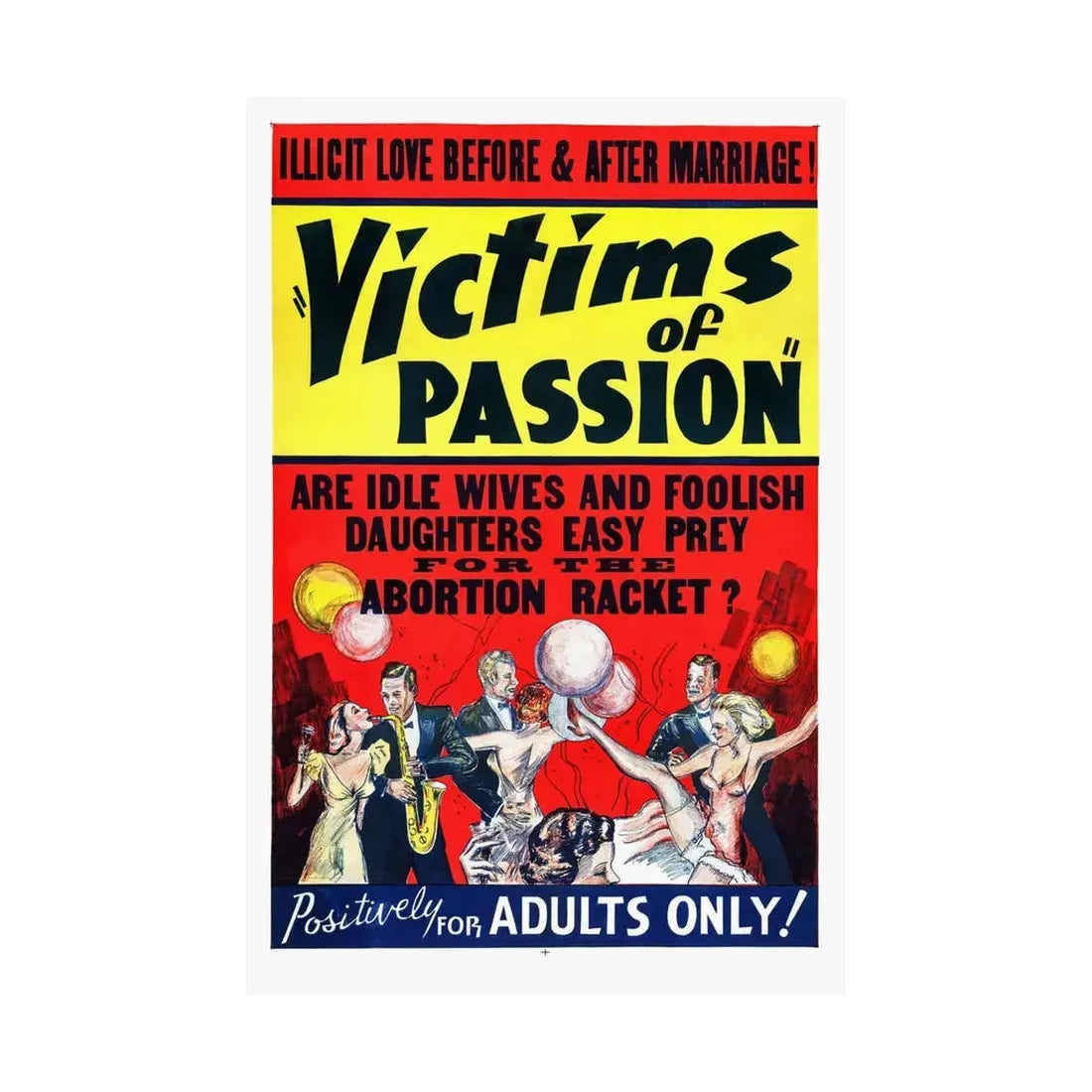 VICTIMS OF PASSION (RACE SUICIDE) 1938 - Paper Movie Poster - The Sticker Space