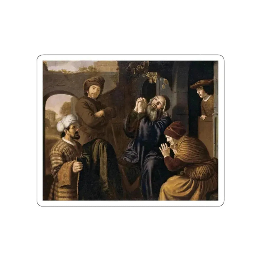 VICTORS, Jan - Jacob Being Shown Joseph's Robe (Artwork) STICKER Vinyl Die-Cut Decal - The Sticker Space
