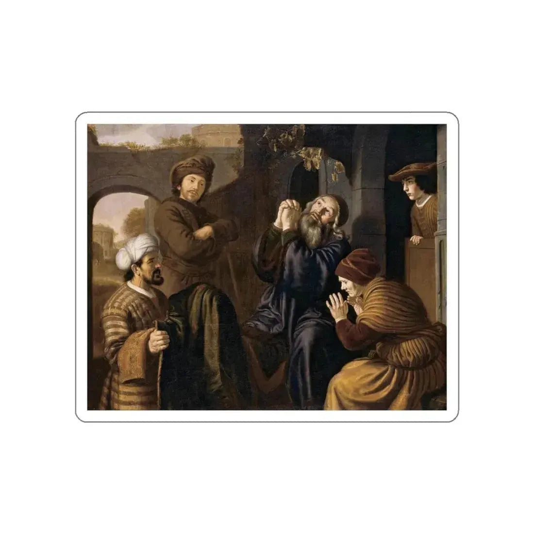 VICTORS, Jan - Jacob Being Shown Joseph's Robe (Artwork) STICKER Vinyl Die-Cut Decal White Die-Cut 5 Inch - The Sticker Space