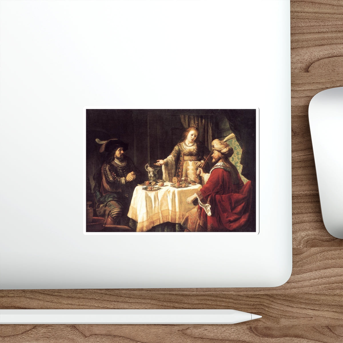 VICTORS, Jan - The Banquet of Esther and Ahasuerus (Artwork) STICKER Vinyl Die-Cut Decal-The Sticker Space