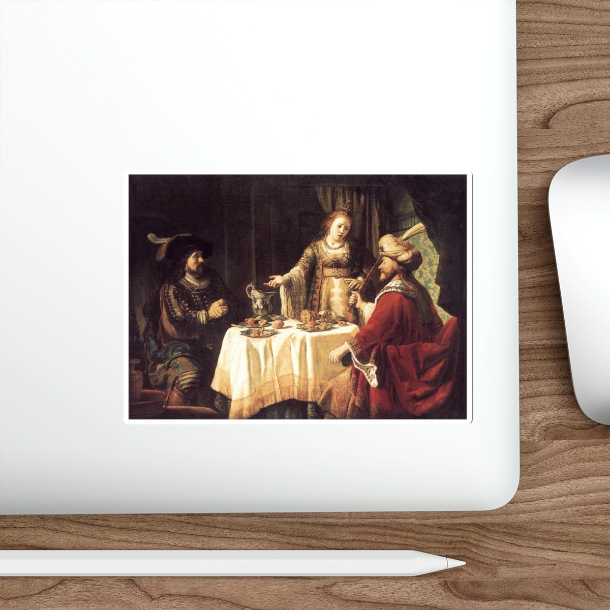 VICTORS, Jan - The Banquet of Esther and Ahasuerus (Artwork) STICKER Vinyl Die-Cut Decal-The Sticker Space