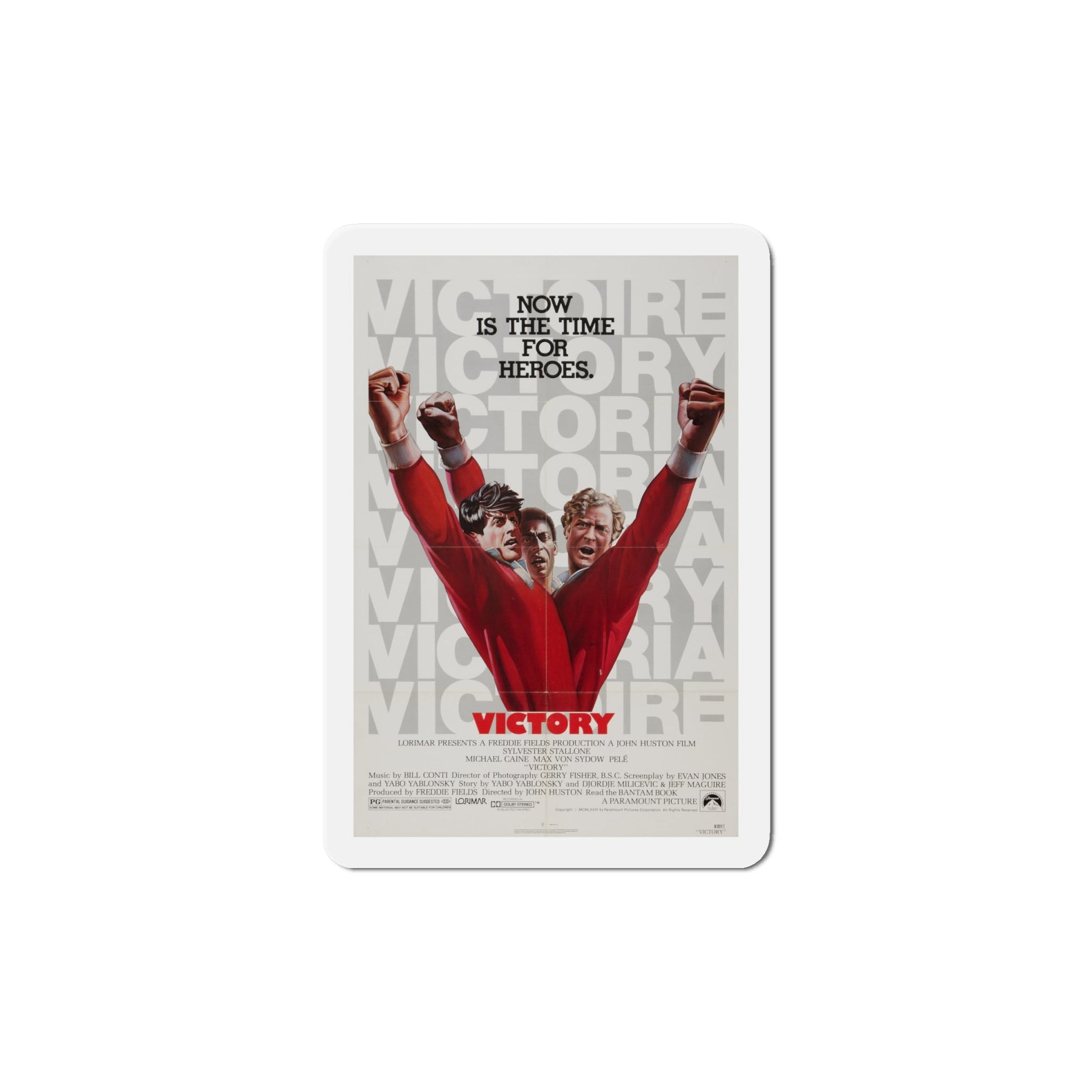 Victory 1981 Movie Poster Die-Cut Magnet-6 × 6"-The Sticker Space