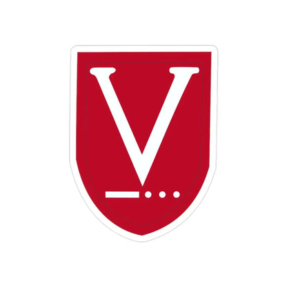 Victory Task Force (U.S. Army) REVERSE PRINT Transparent Die-Cut STICKER 2 Inch Die-Cut Transparent - The Sticker Space