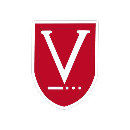 Victory Task Force (U.S. Army) REVERSE PRINT Transparent Die-Cut STICKER 3 Inch Die-Cut Transparent - The Sticker Space