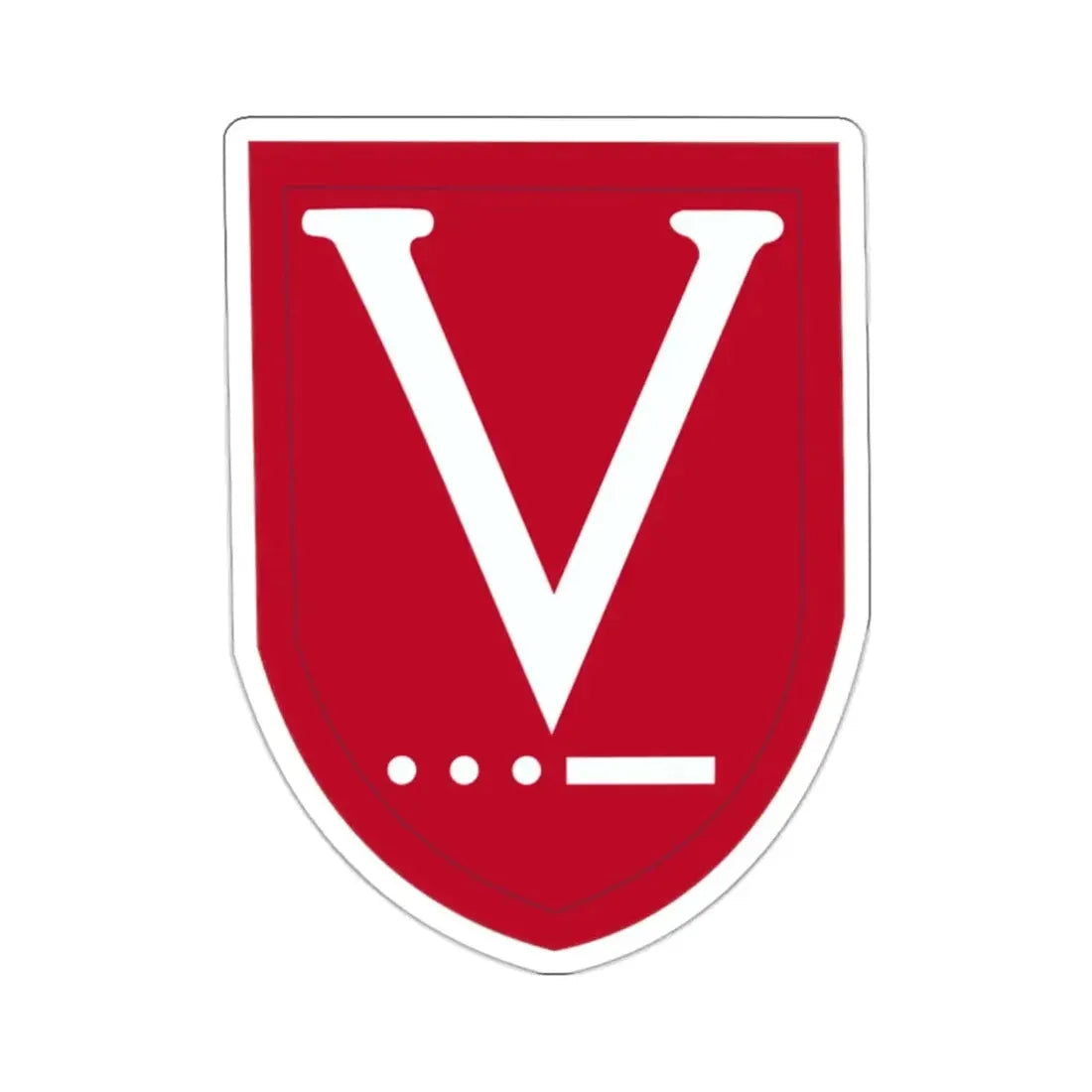 Victory Task Force (U.S. Army) STICKER Vinyl Kiss-Cut Decal 2 Inch White - The Sticker Space