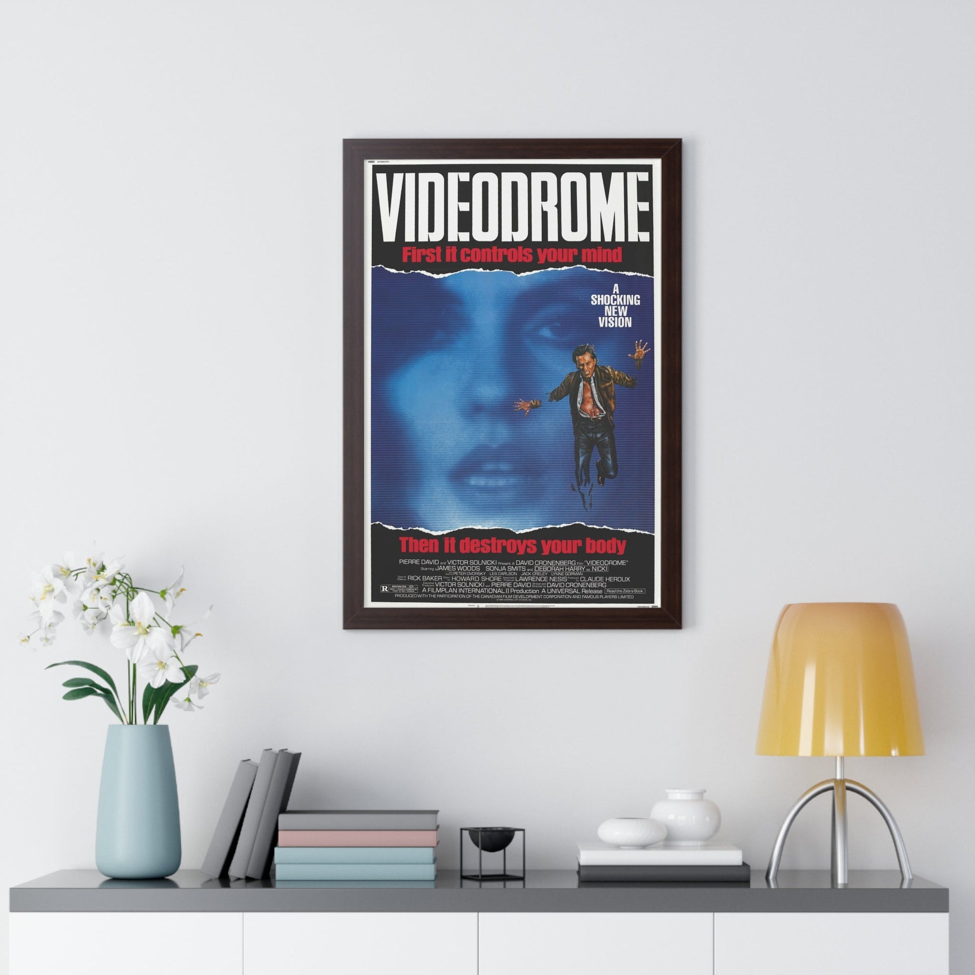 VIDEODROME 1983 - Framed Movie Poster-The Sticker Space