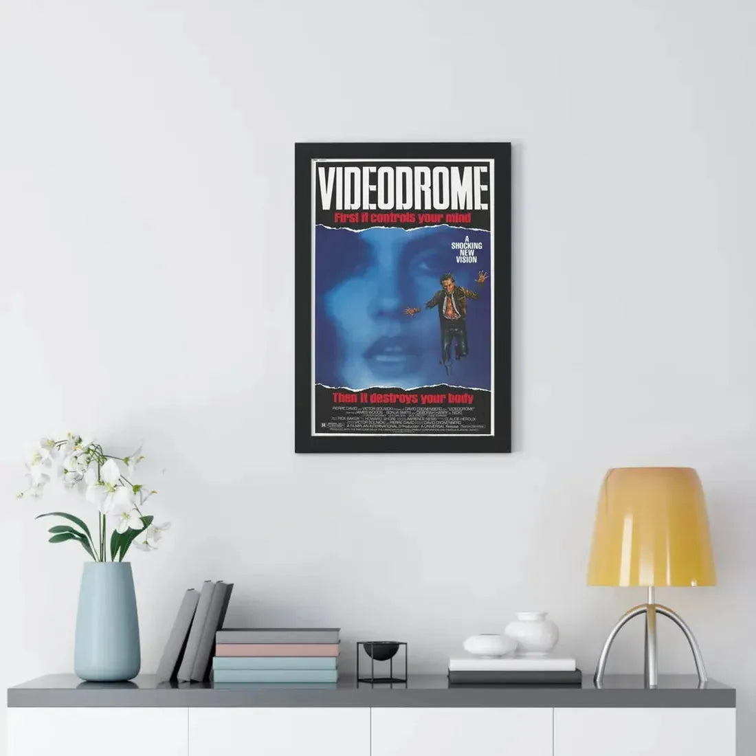 VIDEODROME 1983 - Framed Movie Poster - The Sticker Space