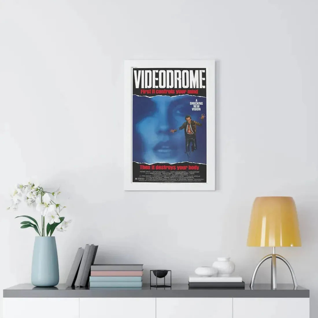 VIDEODROME 1983 - Framed Movie Poster - The Sticker Space