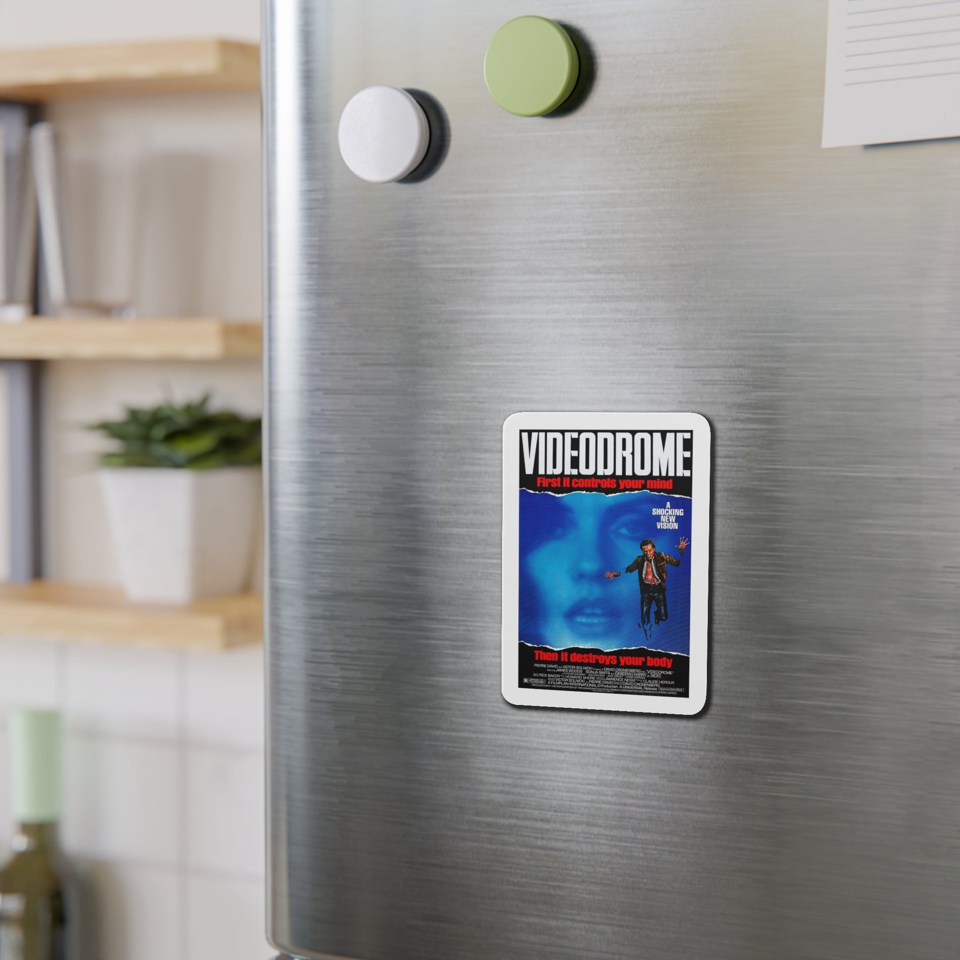 Videodrome 1983 Movie Poster Die-Cut Magnet-The Sticker Space