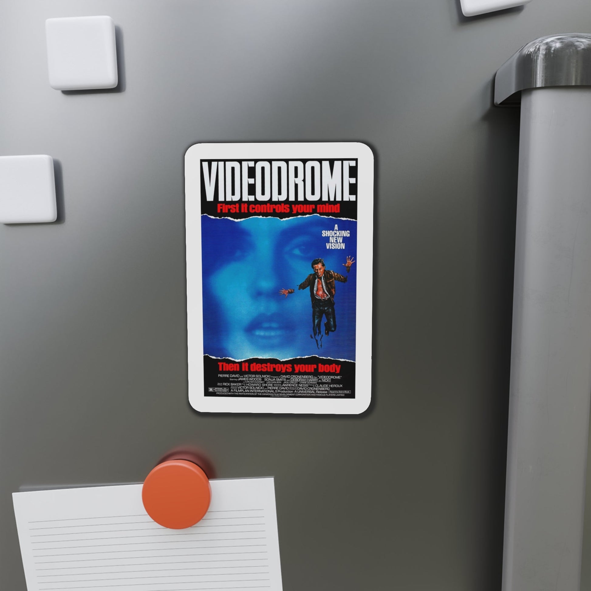 Videodrome 1983 Movie Poster Die-Cut Magnet-The Sticker Space