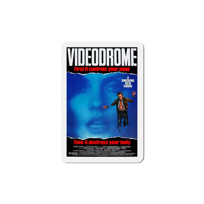 Videodrome 1983 Movie Poster Die-Cut Magnet-5" x 5"-The Sticker Space