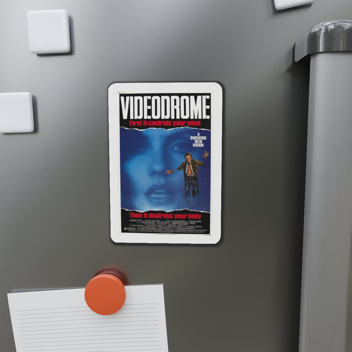 VIDEODROME 1983 Movie Poster - Refrigerator Magnet